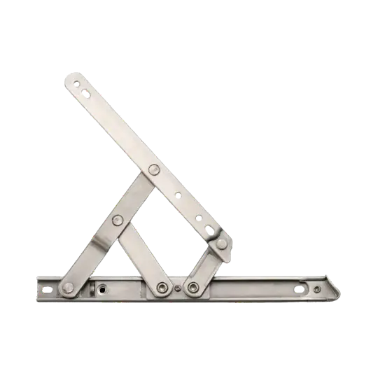 SS friction hinges with adjustable controlled movement, ideal for ventilation systems and window openings, crafted by a reliable stainless steel hinges manufacturer in Rajkot for smooth and stable operations.