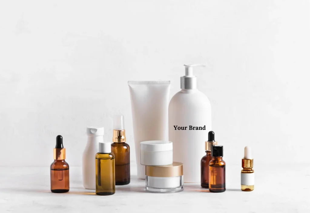 Private label skincare products in development at KA International, showcasing bespoke solutions for luxury private label skin care and white label skincare manufacturing, including natural and organic options.