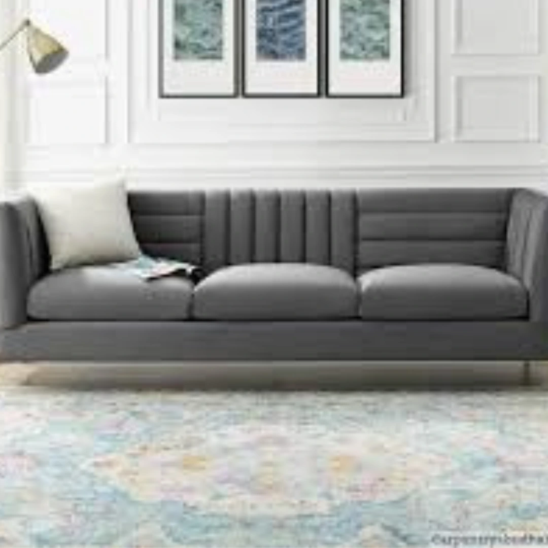 A gray elegant bridgewater sofa crafted with precision