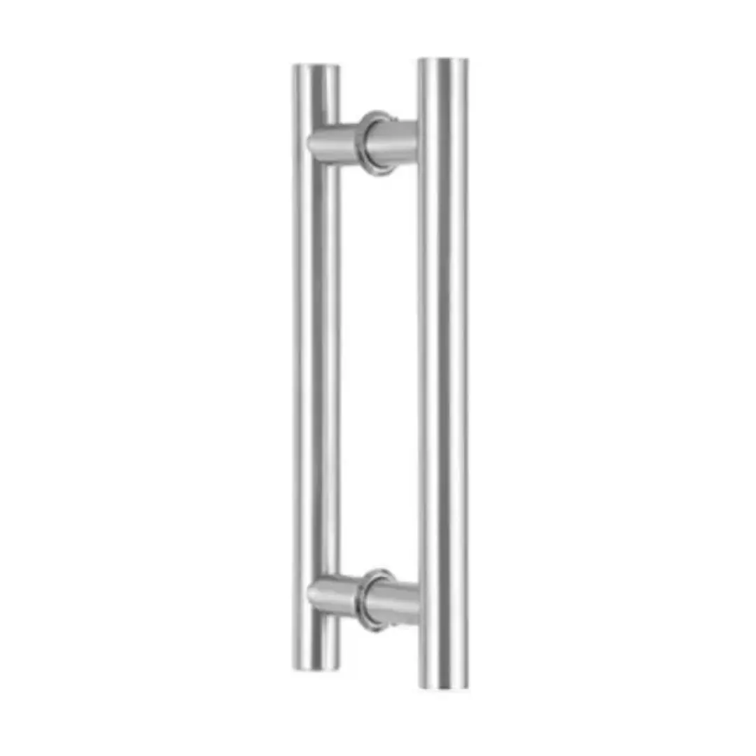 Modern stainless steel H-type door handle with a sturdy design, crafted by leading door handle manufacturers for front doors and commercial spaces.