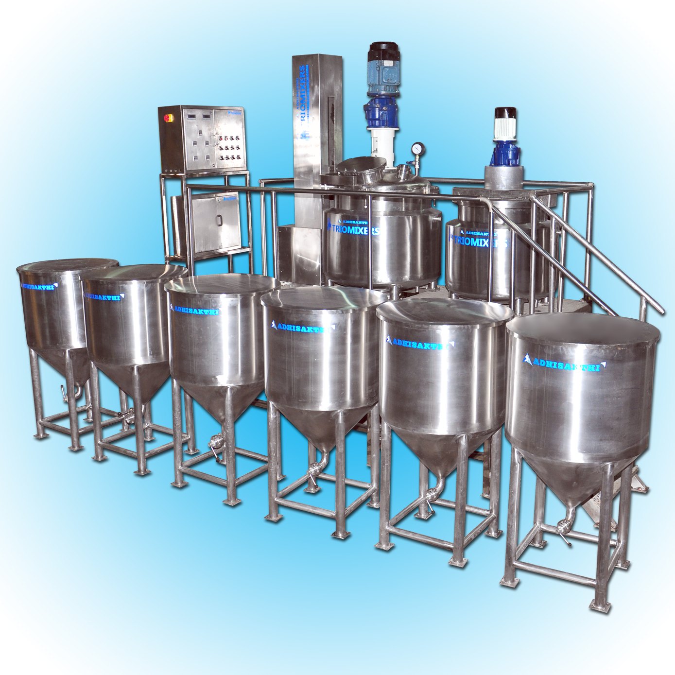 Stainless Steel Mixing Equipment for Derma Product Manufacturing