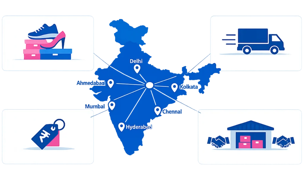When you work with Luxstand, location is never a limitation. We supply first copy shoes wholesale across India with consistent stock and organized dispatch. The supply network that we have is built to support retailers, dealers, and online sellers in multiple states. Bulk orders with us are handled professionally, packed securely, and shipped on time. As one of the biggest importers in this segment, we ensure a reliable supply without disruption.