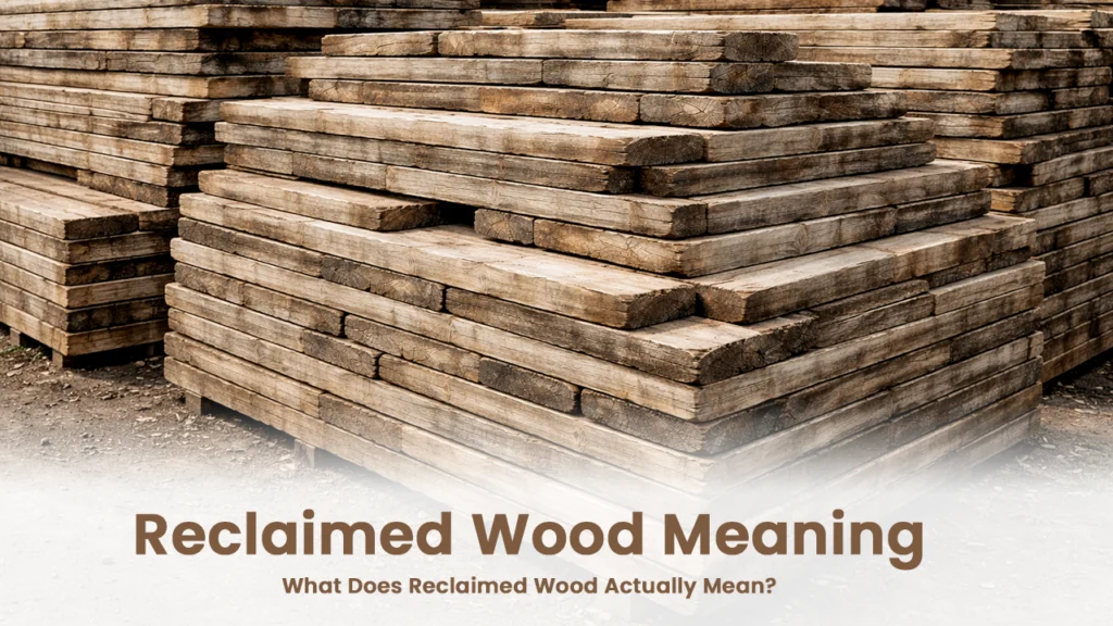 Reclaimed wood refers to wood that has been salvaged from old buildings, barns, warehouses, or even bridges, rather than being freshly cut from trees. This wood has already served a purpose and, after being carefully treated and cleaned, is repurposed for new uses. Unlike recycled wood, which is broken down and reprocessed, reclaimed wood retains its original grain, texture, and strength. The natural aging process gives it a unique look and durability that fresh-cut wood cannot match. By understanding what reclaimed wood is, buyers can appreciate its value as both a sustainable and historically rich material for furniture that lasts longer and adds character to any space.