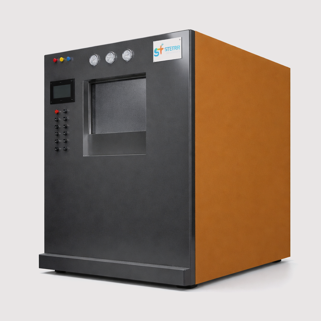 Steri Techno Fab is one of the leading ETO sterilizer manufacturers in India, supplying advanced sterilization solutions for heat-sensitive medical instruments and equipment. As a trusted medical sterilization machine manufacturer, we provide ETO sterilizer machines for hospitals, laboratories, and pharmaceutical companies. Our systems are designed for safe operation, accurate control, and consistent sterilization results. Built with strong construction and reliable components, they ensure dependable performance in critical healthcare environments.