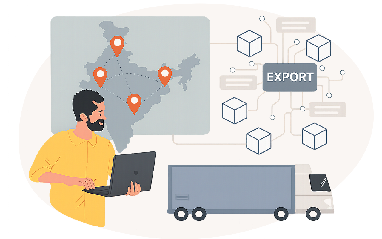 Nationwide first copy sunglasses wholesale in Mumbai showing India distribution network, export logistics, and reliable bulk delivery to retailers and online sellers across India