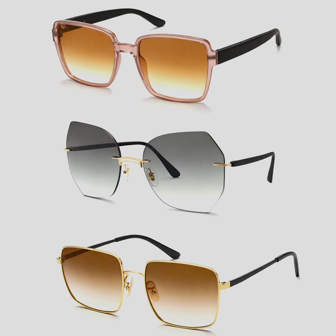Oversized first copy sunglasses wholesale in Mumbai featuring bold high-fashion designer-inspired frames with premium finish and strong shelf appeal for high resale margins across India