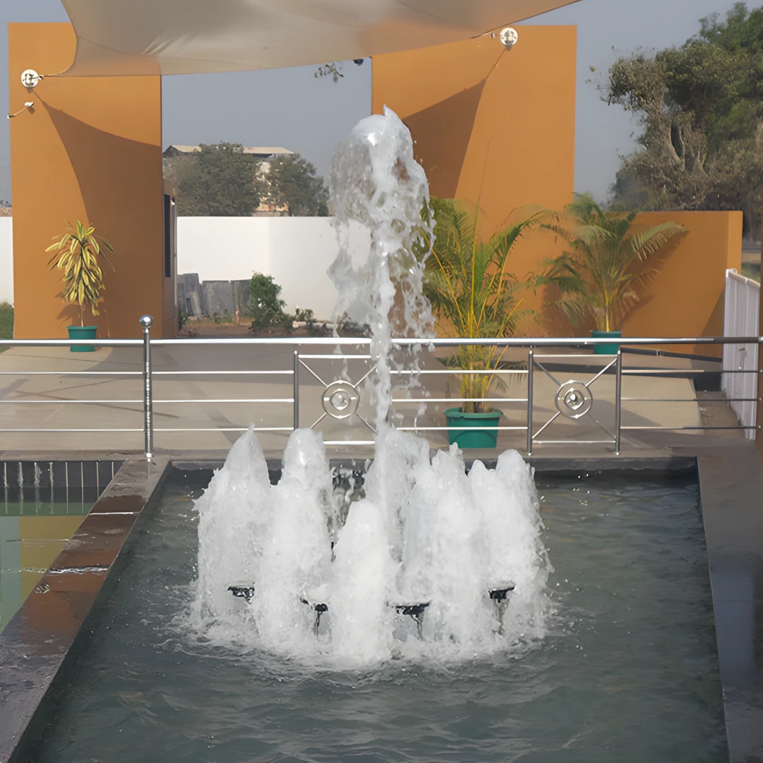 Outdoor Fountains Outdoor fountains demand stronger systems and reliable performance. Being the best outdoor fountain manufacturer, the systems we provide are widely used in landscapes, townships, and commercial spaces. At Jash Aqua, our major focus lies on durability without compromising on design.