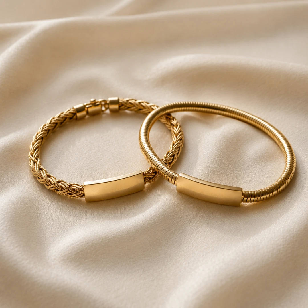 Better Half manufactures premium gold bracelets for men, women, and unisex collections with modern designs, durable quality, and bulk production support.